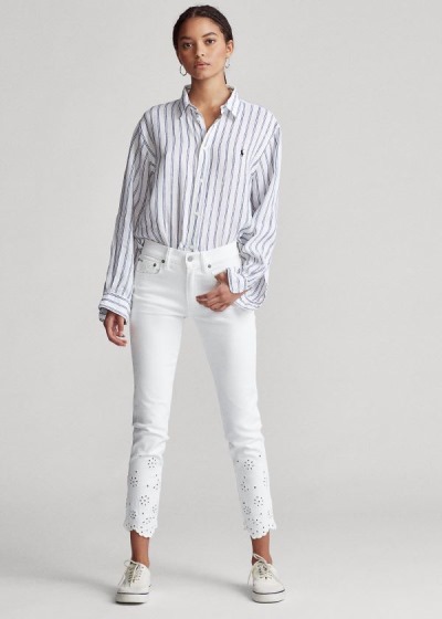 Polo Ralph Lauren Tompkins Skinny Crop Jeans Dame Danmark (ZHGDW0963)